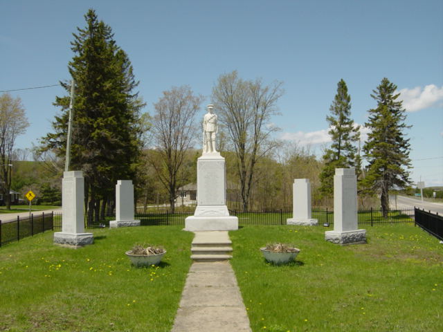 death records on Cenotaph Simcoe County