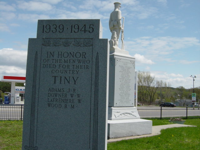 death records on Cenotaph Simcoe County