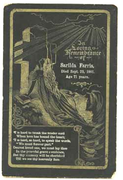 Sarilda Farris death record